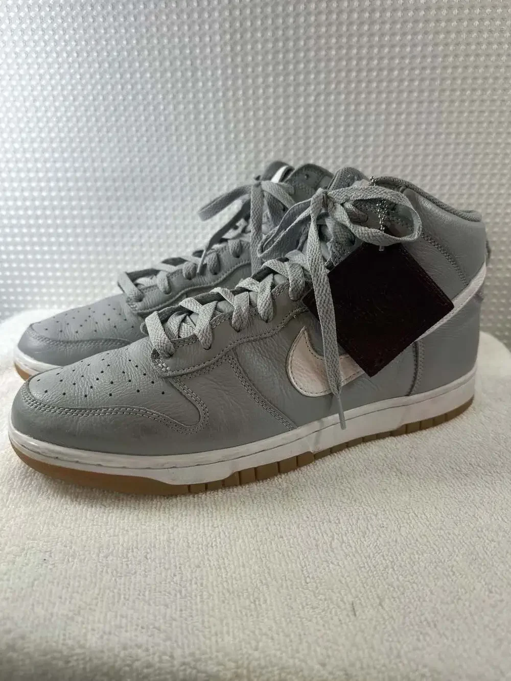 Nike Dunk High Premium Grey Gum Wolf Grey White Size 11.5